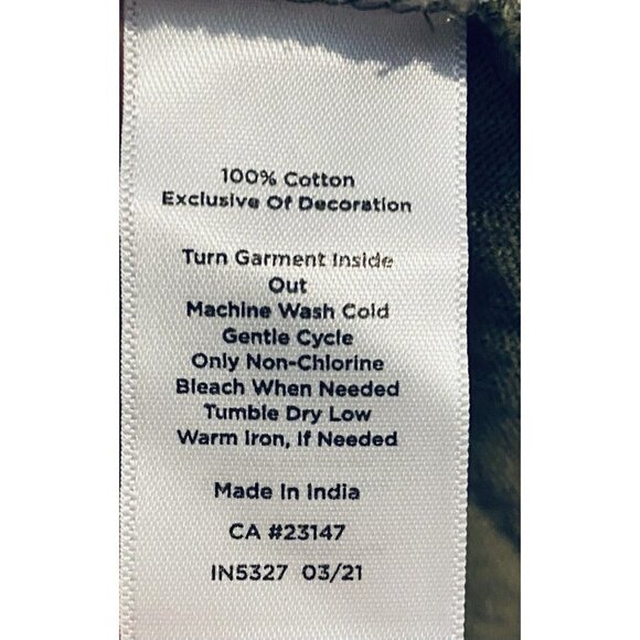 Talbots Top Womens Large Olive Green Embroidered Split Neck Tunic Tassel Boho - Picture 6 of 7